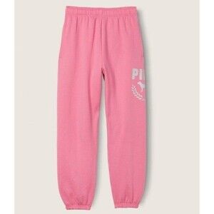 VS PINK CAMPUS PANTS DAHLIA GLITTER SHINE XXL